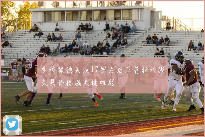 多特蒙德关注17岁左后卫普拉特斯交易价格成关键难题
